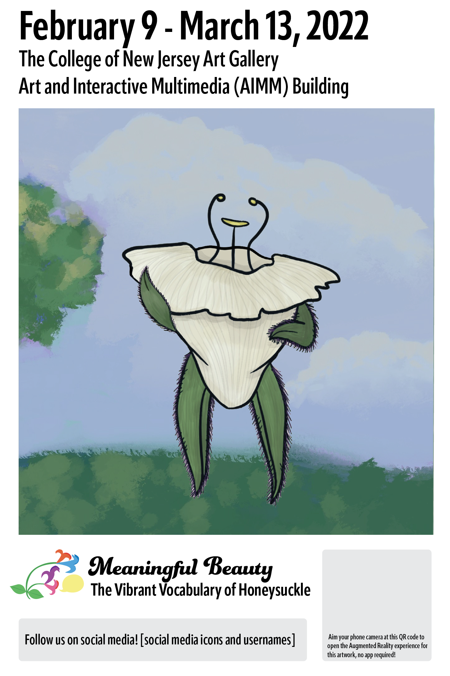 a mockup poster for an exhibit