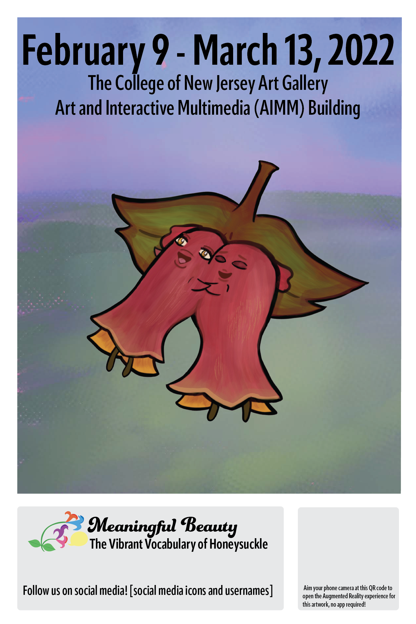 a second version of a mockup poster for an exhibit