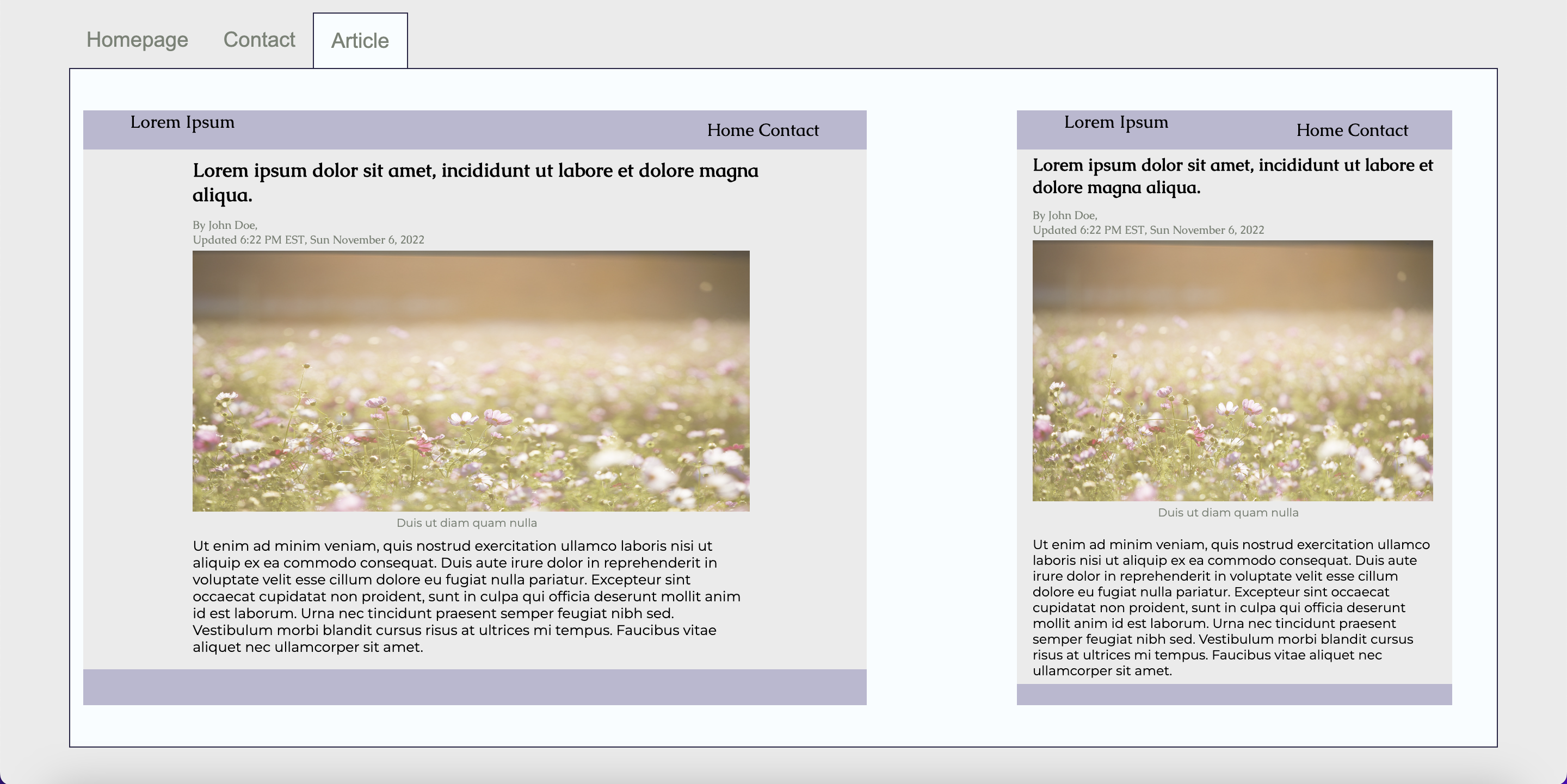 The third template of the main page of IterativeStyles