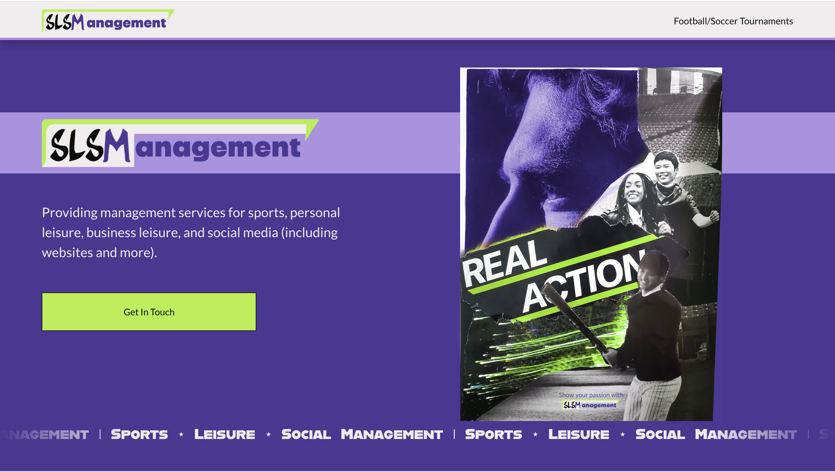 SLS Management website preview